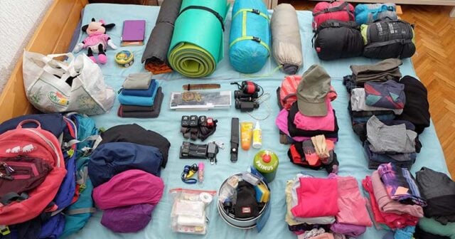 family camping gear list