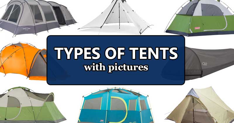 types of tents with pictures