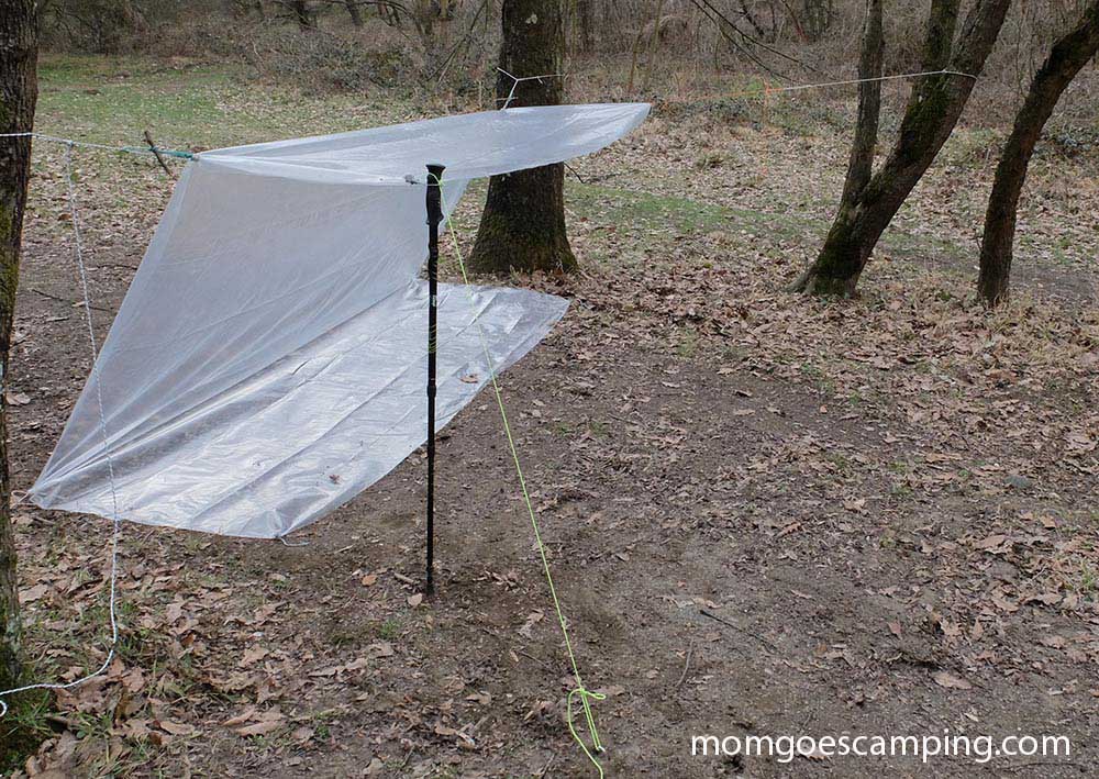 c fly tarp shelter setup in real life