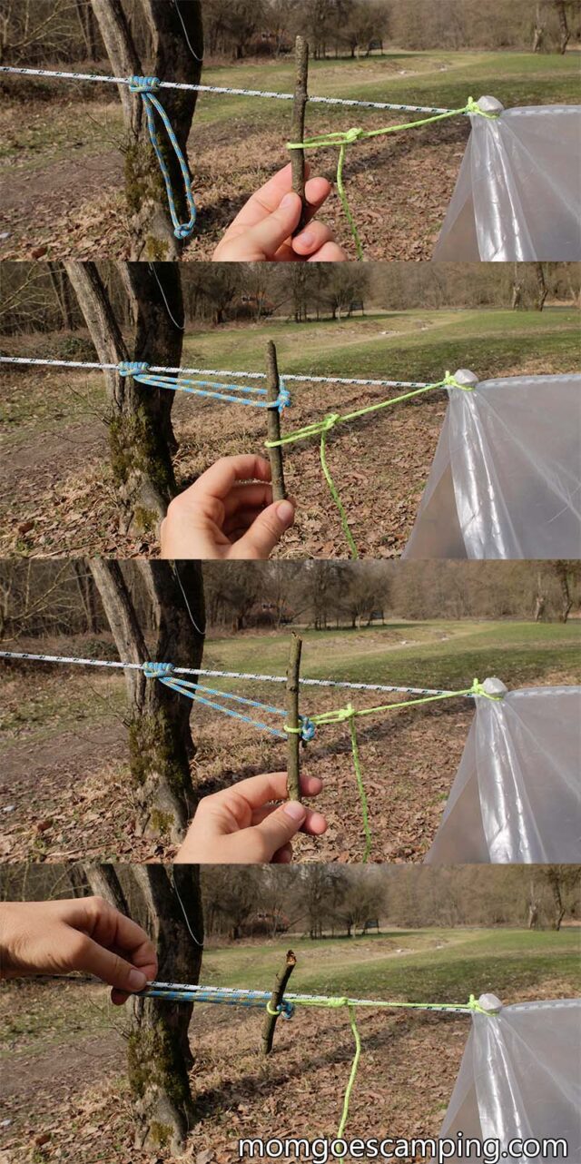 tarp tie down knot