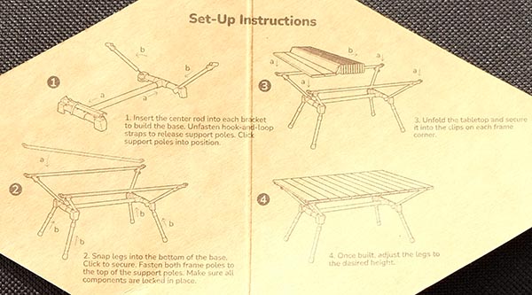 Mission Mountain S4 table assembly instructions