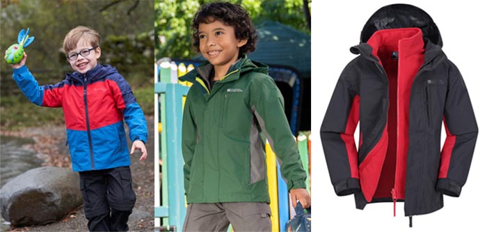 Rydale Kids Waterproof Jacket – Hooded Raincoat For School & Outdoor – 7 Colours