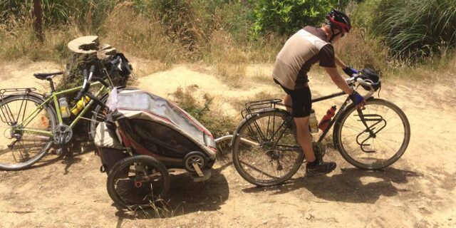 bike trailers for kids with suspension for trails and off road